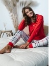 Dámské pyžamo ITALIAN FASHION ANDRI červená/print