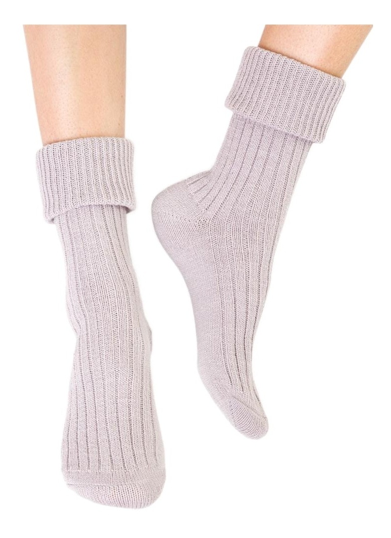 Ponožky na spaní světlý šedá