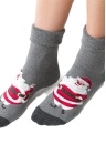 Ponožky FROTTE vánoční Santa Claus šedá melanž