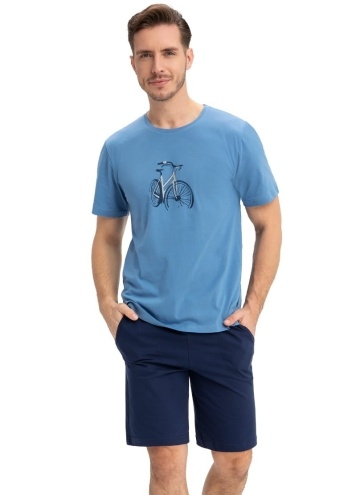 Pánské pyžamo LU.1045 modrá