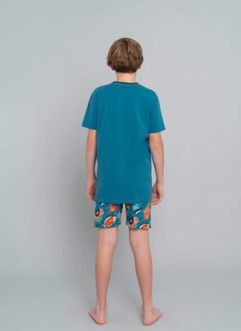 Piżama chłopięca Italian Fashion KRAB kr.kr. morski/druk