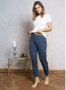 Pantaloni dama ITALIAN FASHION KARINA lung blugi