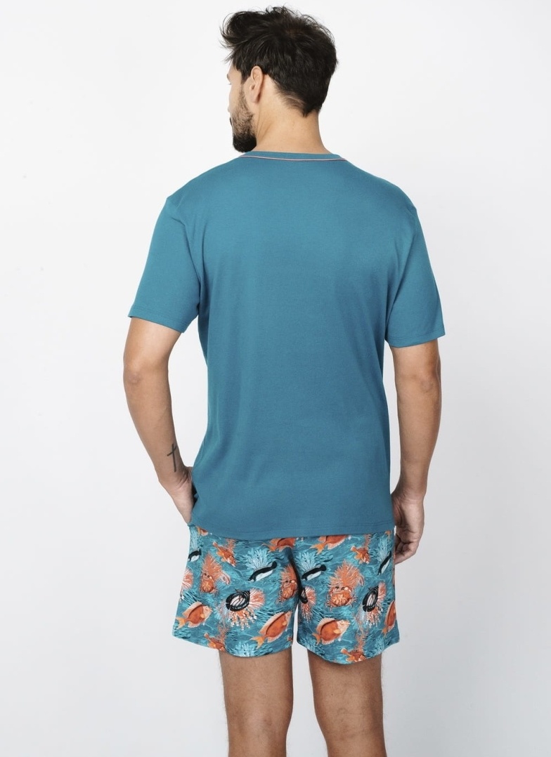 Pánské pyžamo ITALIAN FASHION KRAB mořský/print