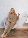 Bluza damska Italian Fashion KARINA dł.ręk. camel