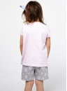 Pijama fete ITALIAN FASHION NOELIA scurt roz/print