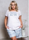 Pijama dama ITALIAN FASHION GLAMOUR scurt roz/print