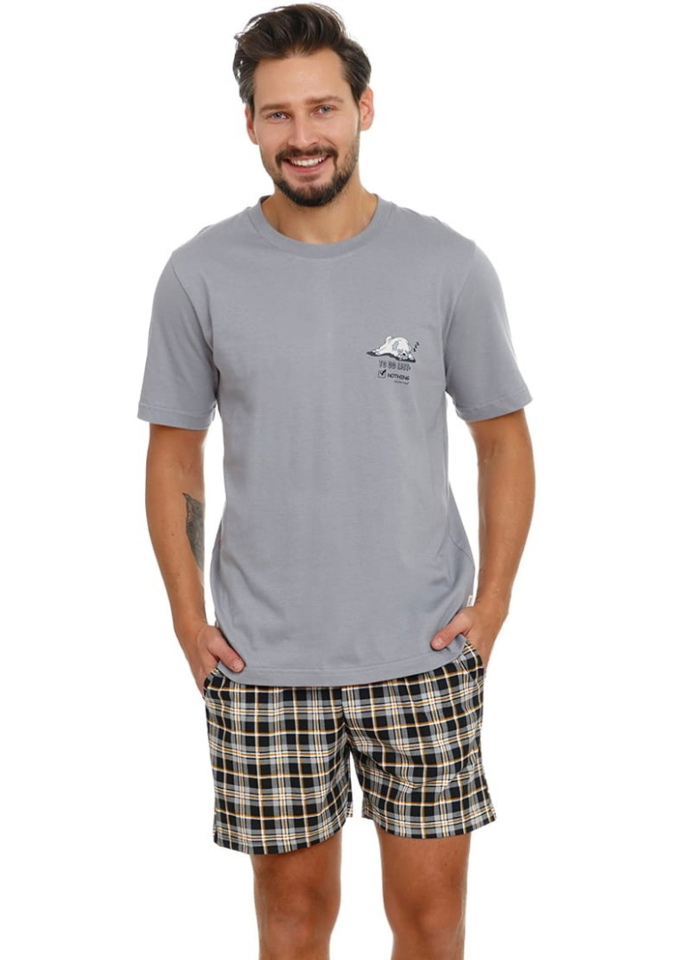 Pijama pentru bărbați DOCTOR NAP PMB.5153 GREY