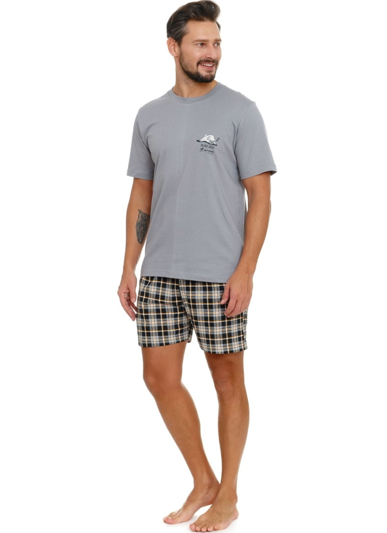 Pijama pentru bărbați DOCTOR NAP PMB.5153 GREY