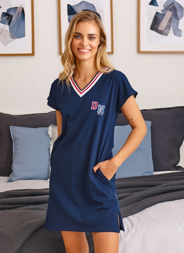 Cămașă de noapte DOCTOR NAP TM.5118 NAVY BLUE