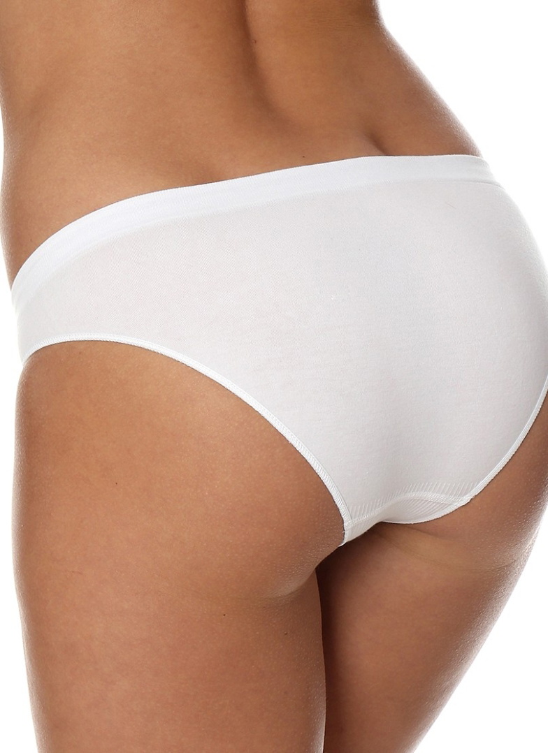 BRUBECK Chiloți bikini COMFORT COTTON alb