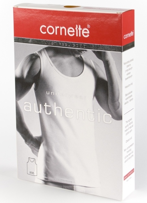 Koszulka męska Cornette Authentic 205 czarny