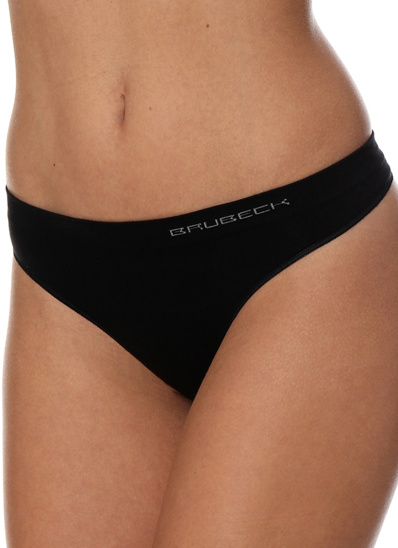 BRUBECK Stringuri dama COMFORT COTTON negru