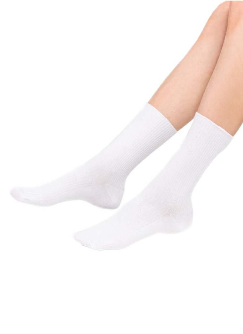 bezotlaké  Dámské ponožky STEVEN bílá