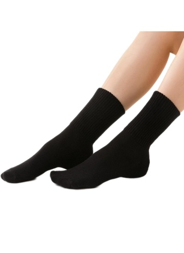 Ponožky HALF-FROTTE dámské STEVEN černá