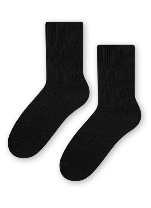 Ponožky vlněné dámské STEVEN černá