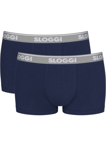 Boxeralsó SLOGGI MEN GO ABC HIPSTER 2P BLUE BLACK