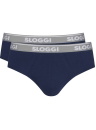 Slipuri SLOGGI MEN GO ABC MIDI 2P BLUE BLACK