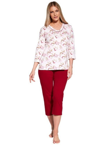 Pijama dama CORNETTE.1114 ADELE PINK/ DARK RED