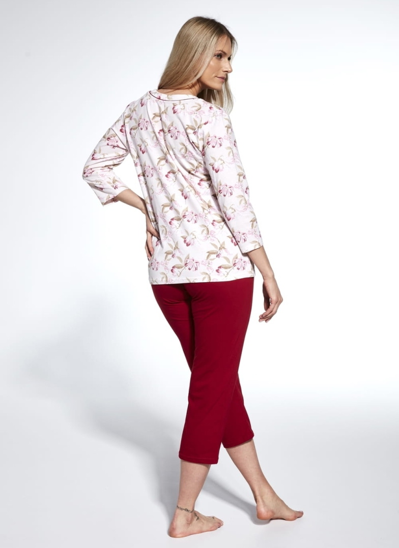 Pijama dama CORNETTE.1114 ADELE PINK/ DARK RED