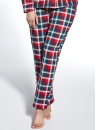 Pijama de damă cu nasturi CORNETTE.1123 ROXY NAVY BLUE/RED