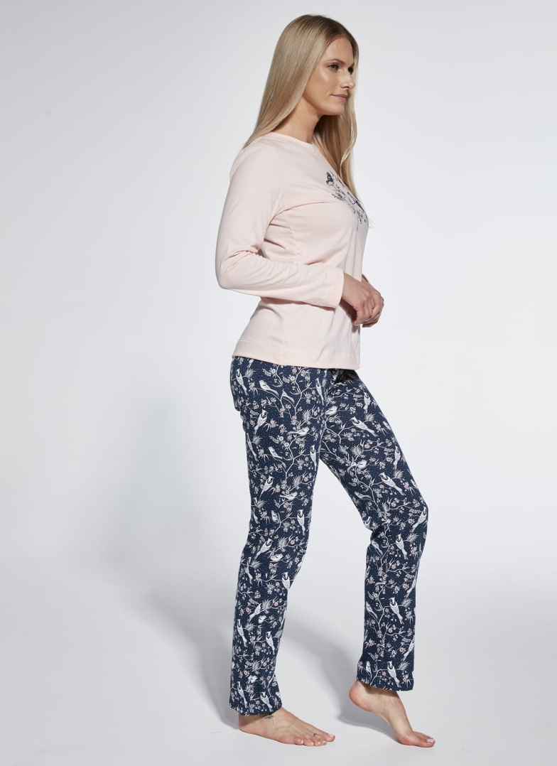 Pijama dama CORNETTE.1189 BIRDIE PINK/NAVY BLUE