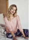 Piżama damska TARO.1234 różowy pudrowy