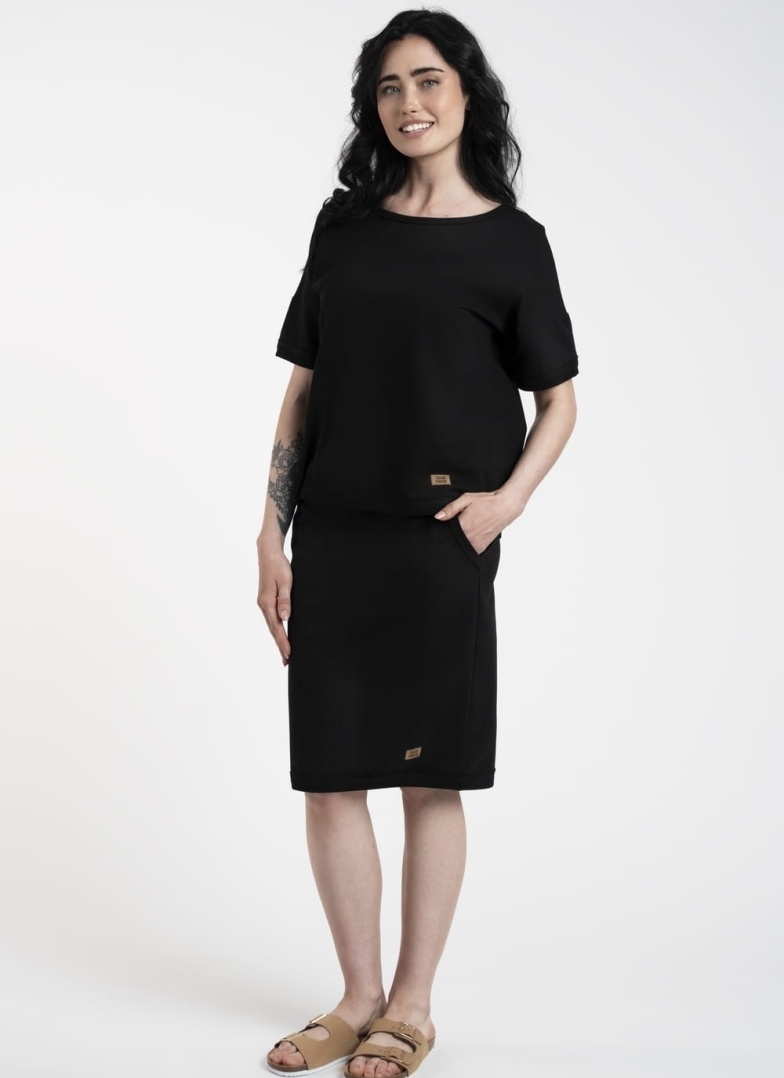 Spódnica Italian Fashion KARINA midi czarna