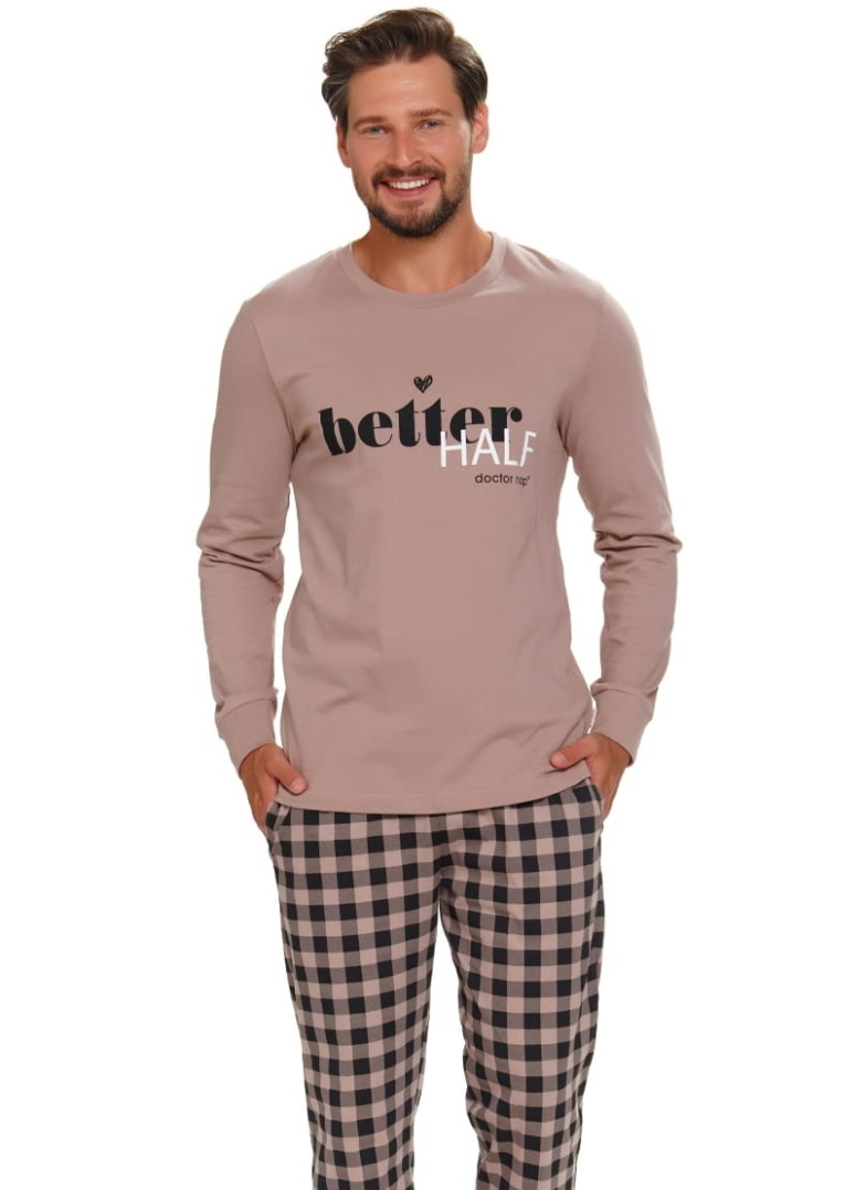 Pijama bărbați DOCTOR NAP PMB.5216 BEIGE