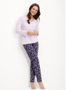 Pijama dama LUNA.1207 roz deschis