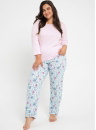 Pijama dama TARO.1291 roz deschis