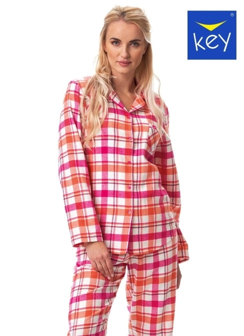 Dámské pyžamo z flanelu KEY.1009