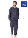 Pásnké pyžamo z flanelu KEY.1021