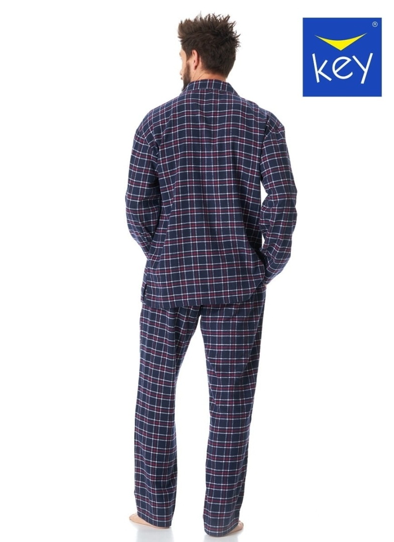 Pásnké pyžamo z flanelu KEY.1021