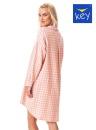 Flanel hálóing KEY.1039 peach