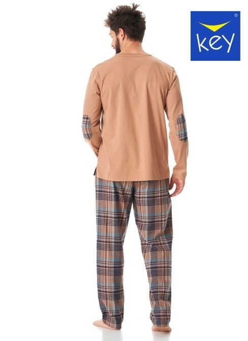 Pásnké pyžamo z flanelu KEY.1033