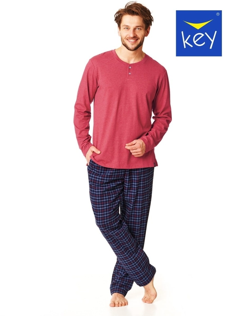 Pásnké pyžamo z flanelu KEY.1030