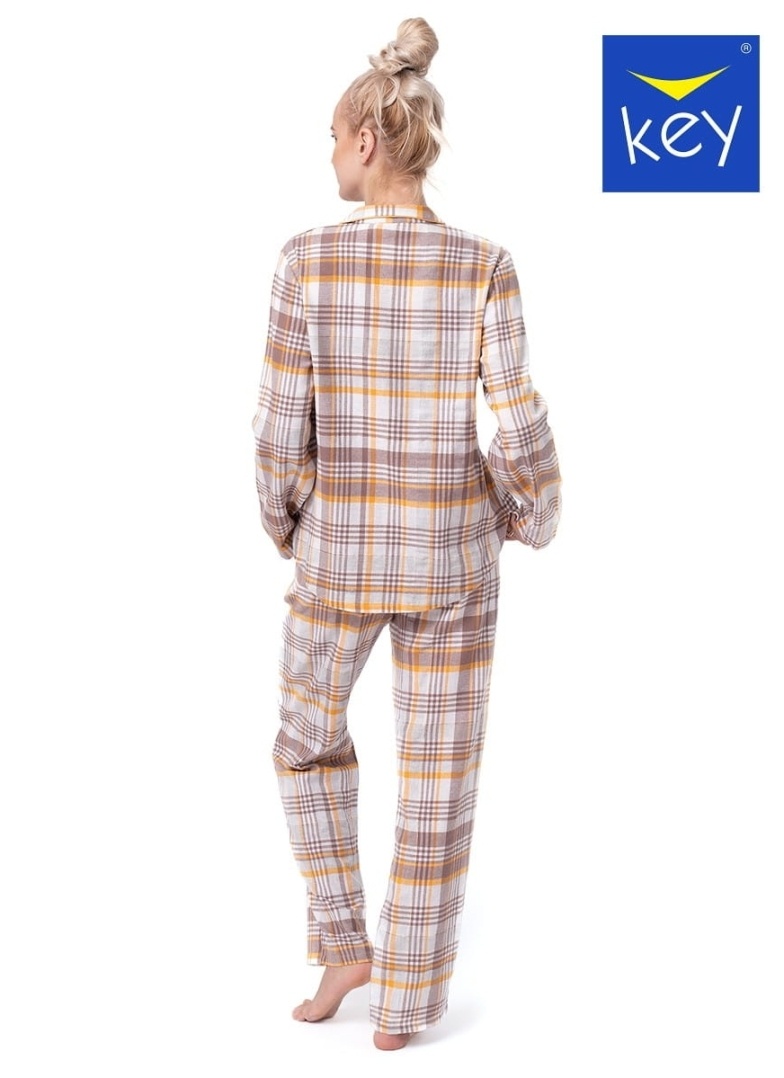 Dámské pyžamo z flanelu KEY.1045