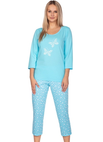 Pijama dama REGINA.1219 turcoaz