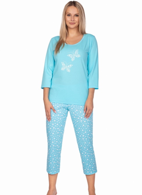 Pijama dama REGINA.1219 turcoaz