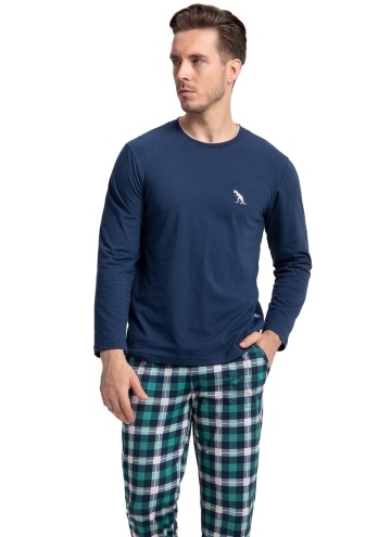 Pánské pyžamo LUNA.1222 tmavě modrá