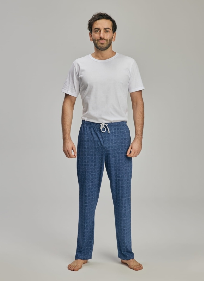 Spodnie piżamowe męskie WADIMA.1018 niebieski zmierzch