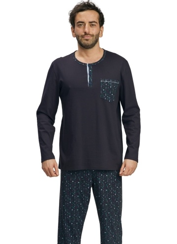Pánské pyžamo WADIMA.1236 tmavě modrá tmavé