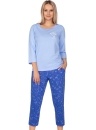 Dámské pyžamo REGINA.1171 modrá
