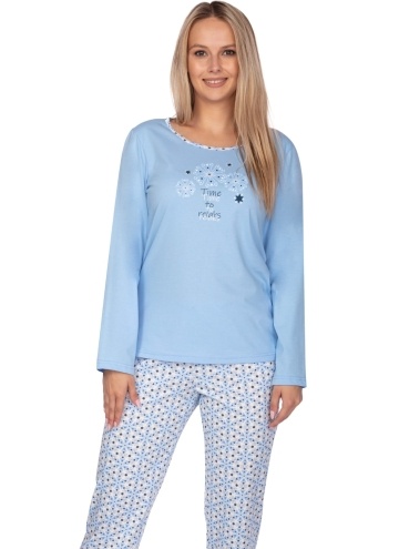 Dámské pyžamo REGINA.1183 modrá