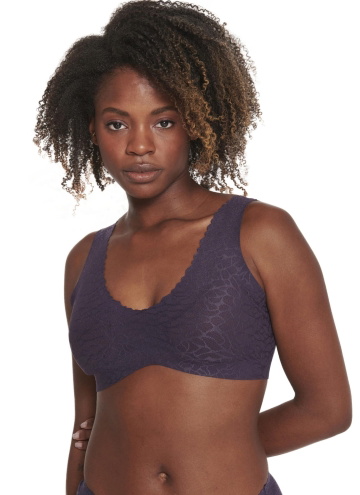 Melltartó SLOGGI ZERO FEEL LACE 2.0 BRALETTE BLUEBERRY