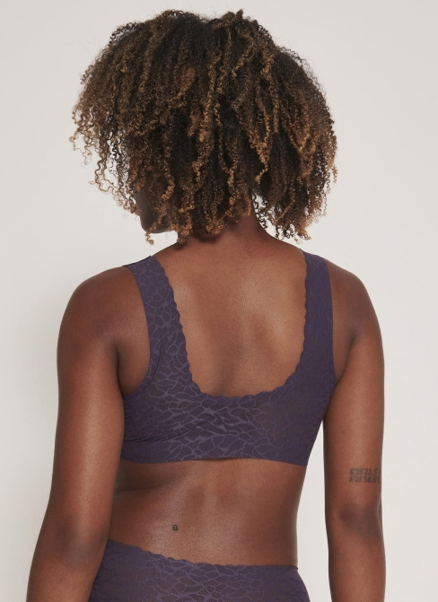 Melltartó SLOGGI ZERO FEEL LACE 2.0 BRALETTE BLUEBERRY