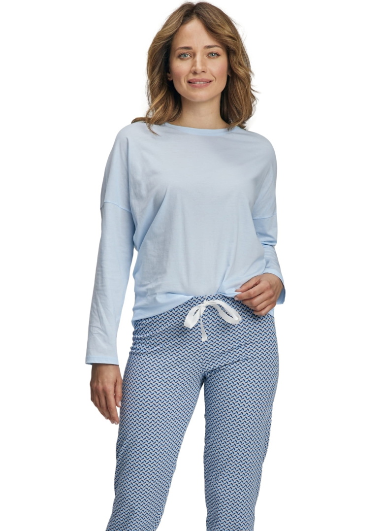 Pijama pentru femei WADIMA.1251 albastru deschis