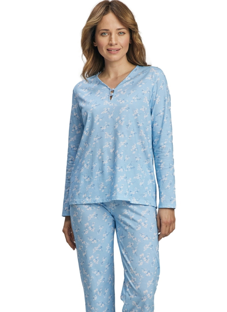 Pijama dama WADIMA.1257 albastru deschis