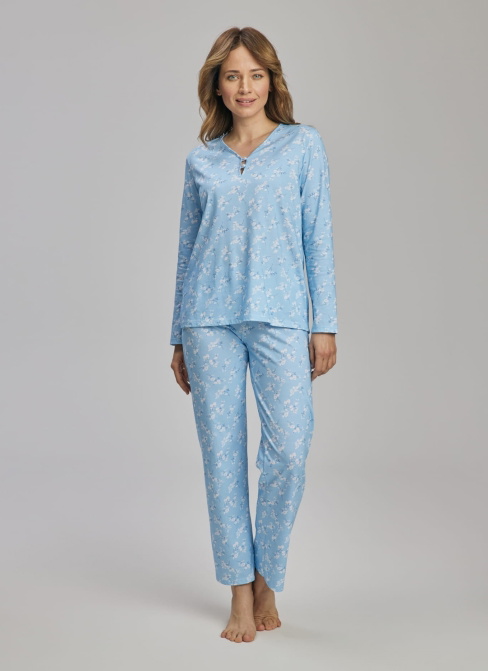 Pijama dama WADIMA.1257 albastru deschis