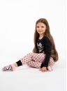 Dívčí pyžamo ITALIAN FASHION BONILLA černá/print